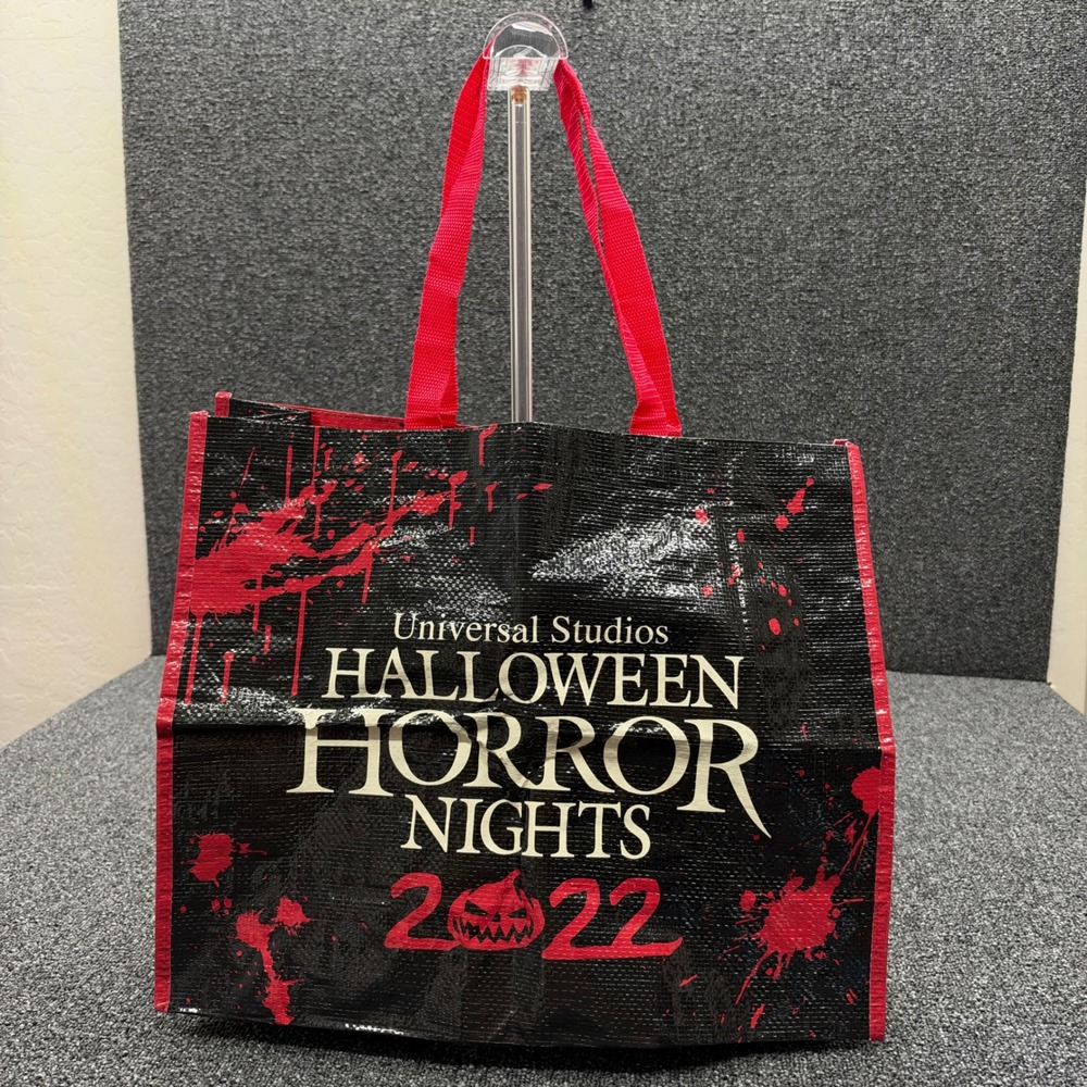 Universal Studios Halloween Horror Nights 2022 Tote Bag OS Black Red NEW